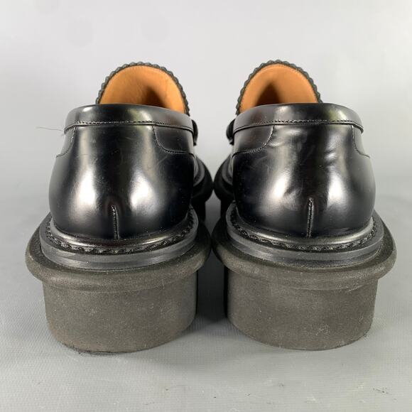 DRIES VAN NOTEN Size 6.5 Black Leather Loafers main image 4